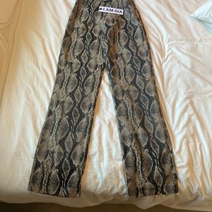 I.AM.GIA Two Piece Snake Skin Set